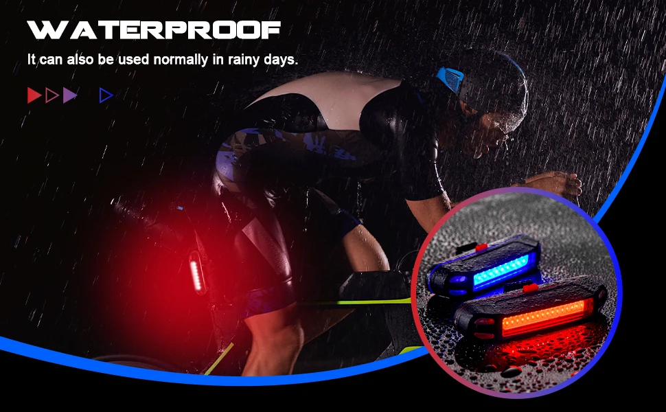 USB Rechargeable Pushbike LED Tail light