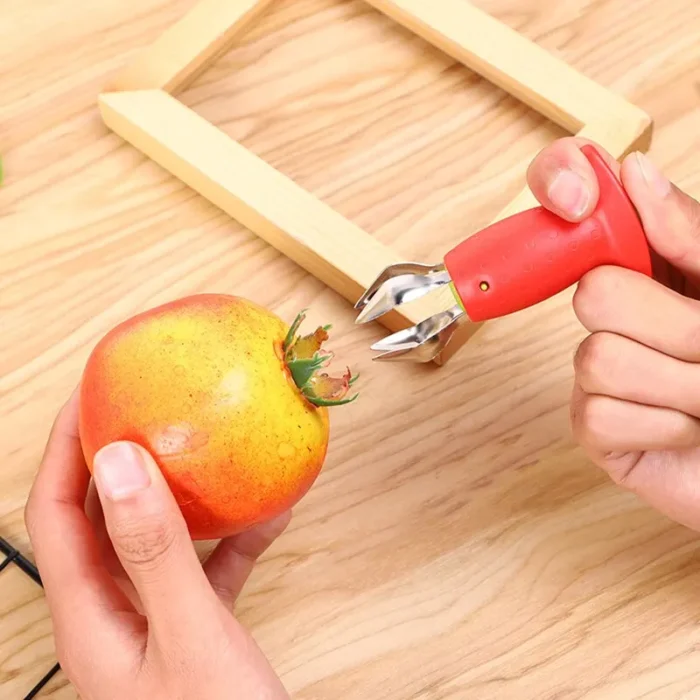 One piece  kitchen equipment strawberry stem remover tomato stem remover pineapple hole seed remover vegetable cutter  - Image 5