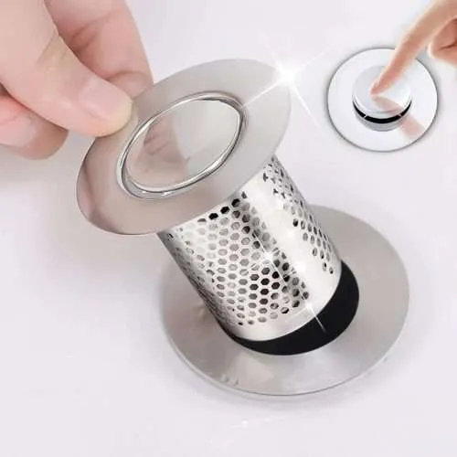Copper Stainless Steel Filter Kitchen Washbasin Floor Drain Cleaner 1PC