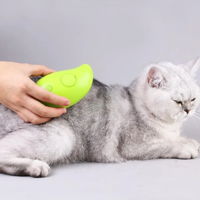 Grooming supplies  cats soft silicone comb  depilation electric steam brush water spray kitten. - Image 4