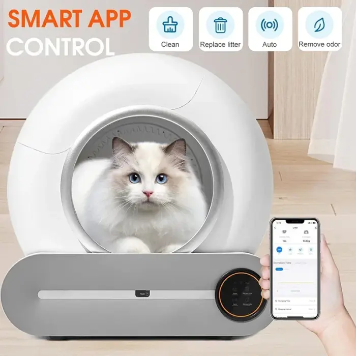 English version Tonepie Large Automatic Cat Litter Box Self Cleaning Smart Cat Toilet Pet Cat Litter Tray