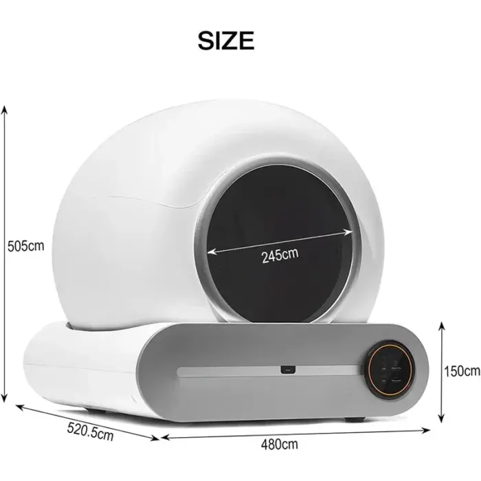 English version Tonepie Large Automatic Cat Litter Box Self Cleaning Smart Cat Toilet Pet Cat Litter Tray - Image 3