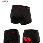 Breathable Shockproof Cycling Shorts 3D Gel Pad Cycling Boxer - Image 5