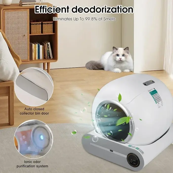 English version Tonepie Large Automatic Cat Litter Box Self Cleaning Smart Cat Toilet Pet Cat Litter Tray - Image 5