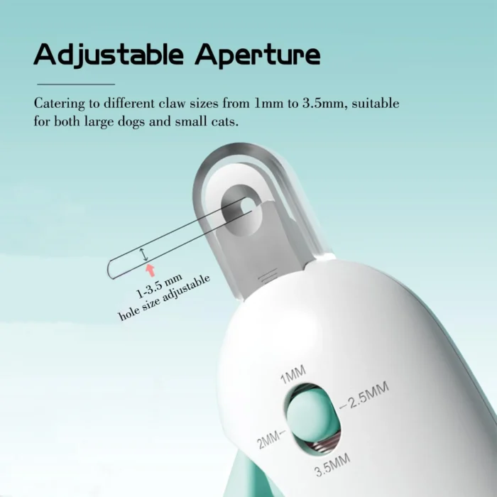 Pet Nail Cutter with Adjustable Hole Grooming tool for Cats & Dogs - Image 2