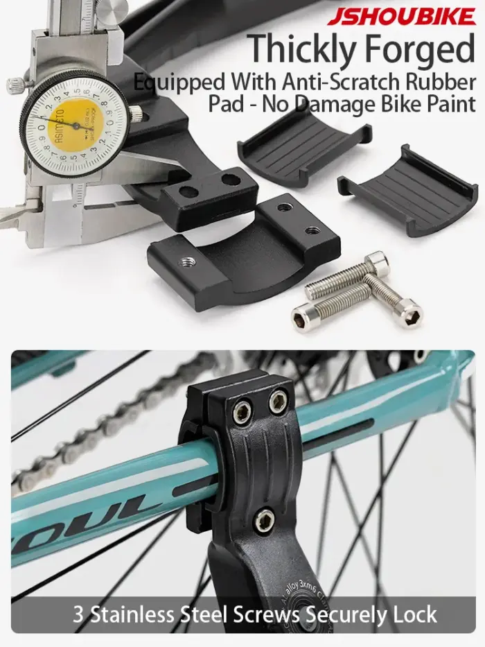 Adjustable Bicycle Kickstand Aluminium Alloy MTB Snow Folding Bikes Electric Vehicles  Side Footrests Measurements 24-29 Inches - Image 5