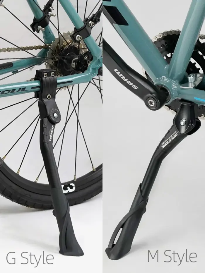 Adjustable Bicycle Kickstand Aluminium Alloy MTB Snow Folding Bikes Electric Vehicles  Side Footrests Measurements 24-29 Inches - Image 2