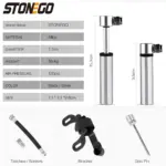 Portable Lightweight Mini Bike Pump with High Pressure 120 PSI - Image 2