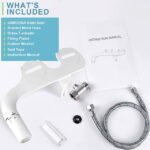 Toilet Seat Bidet Attachment Non-Electric-Adjustable Water Pressure, Dual Nozzle, Ass Sprayer Cleaner - Image 6
