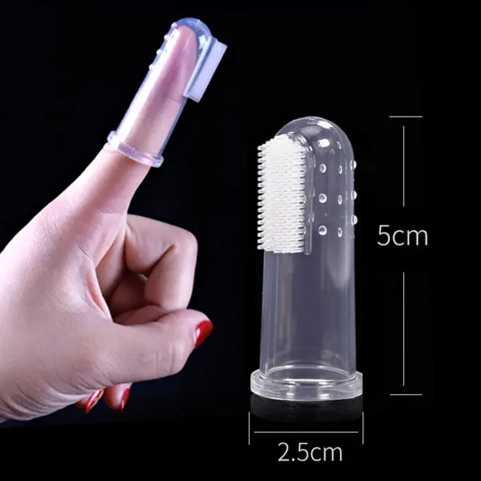 Finger Cots Silicone Toothbrush Pet Cats Dogs Oral Cleaning Product - Image 2