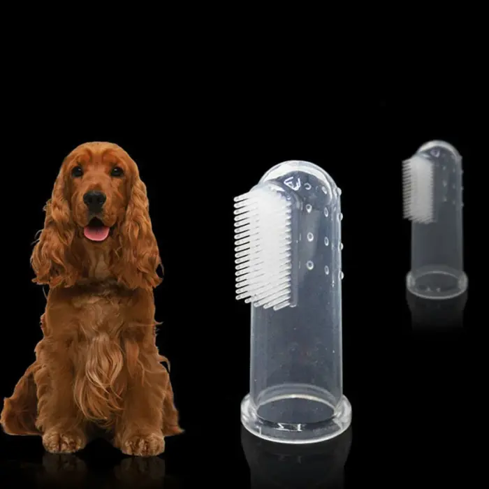 Finger Cots Silicone Toothbrush Pet Cats Dogs Oral Cleaning Product
