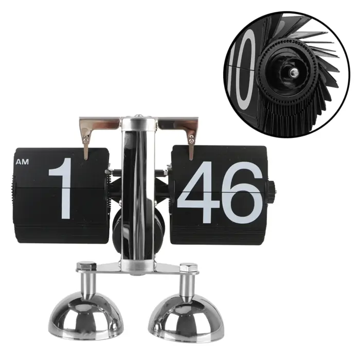 Quartz Flip Style Timepiece Internal Gear Operated Vintage Decorative Watch 1 Pc - Image 5