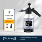 Snow Foam Car Wash Spray Bottle Car Window Cleaning, 2L Hand Pump Foam Sprayer with Three Nozzle Types, Hand Pneumatic Foam Cannon - Image 6