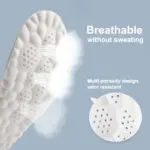 Breathable deodorant shock-absorbing cushion soft shoe pads orthotic insoles with high elastic latex - Image 3